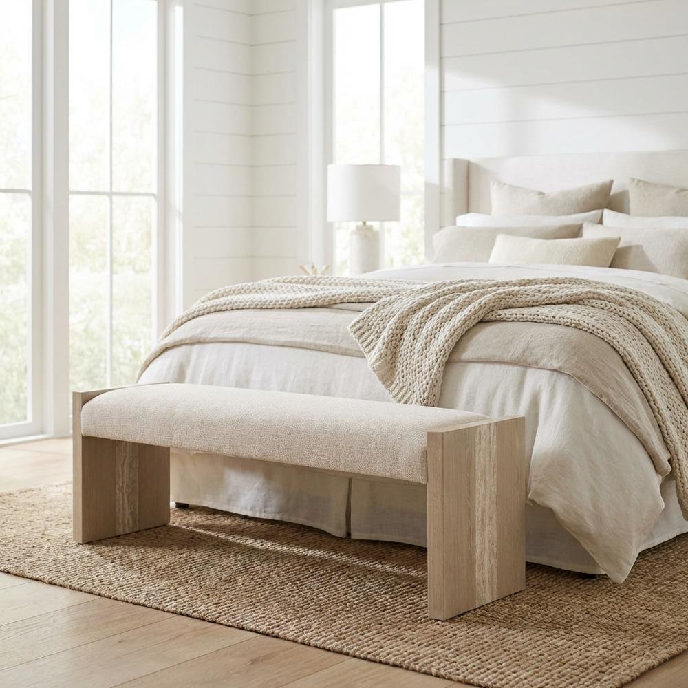 Lotus Bay Bench - Sand