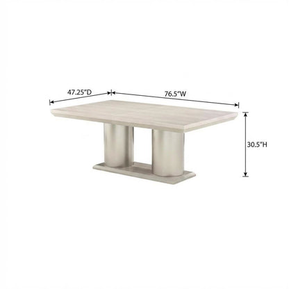 Marin Rectangular Dining Table - Greige
