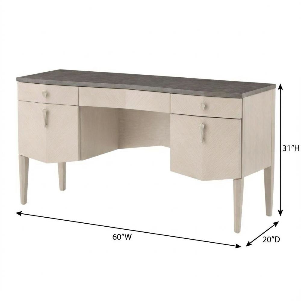 Fantosini Vanity Desk - Silver Mist