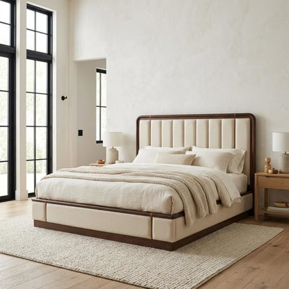 Mason Park King Lift Up Storage Bed - Umber