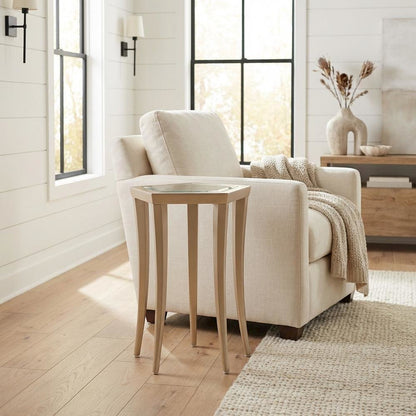 La Rachelle Chairside Table - Champagne