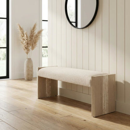 Lotus Bay Bench - Sand