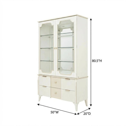 La Marisia Display Cabinet - Creamy Pearl