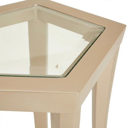 La Rachelle Chairside Table - Champagne
