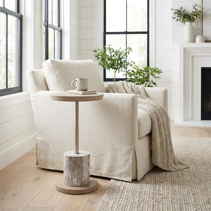 Lotus Bay Chairside Table - Sand