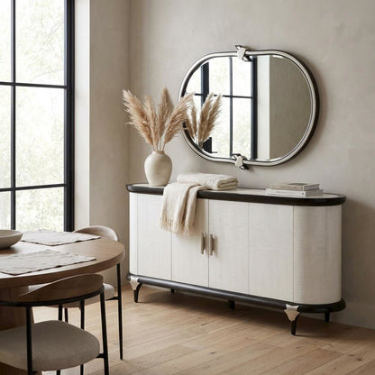 Paris Chic Sideboard with Mirror - Espresso