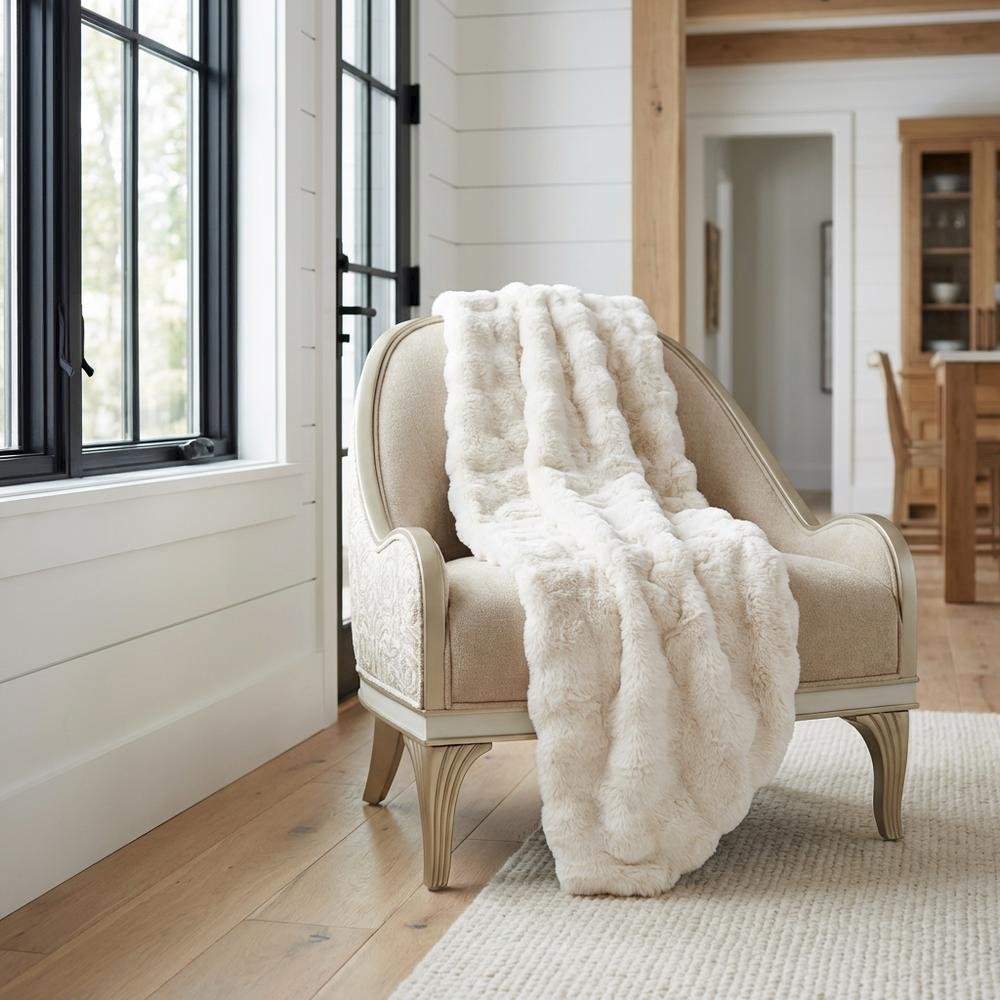 Snowdrop 54"x72" Throw - Cloud