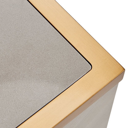 St. Charles 3-Drawer Nightstand - Dove Gray