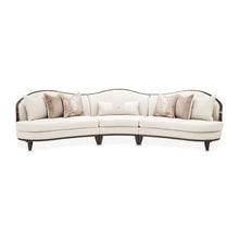 Camellia Field 3-Piece Chenille Sofa - Linen/Warm Pecan