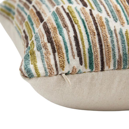 Eden Augusta 19" Square Throw Pillow, Set of 2 - Seagrass