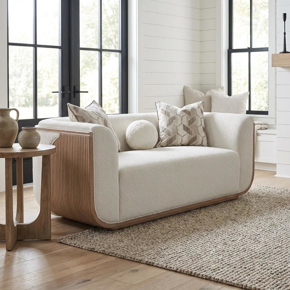 West Kensington Loveseat - Buff/Seal Salt Caramel