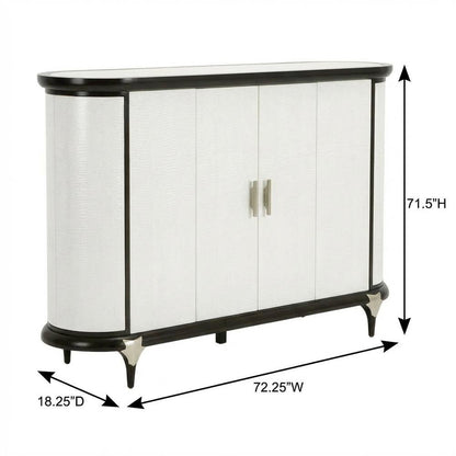 Paris Chic Sideboard with Mirror - Espresso