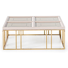 Carmela Cocktail Table - Shimmer Ivory