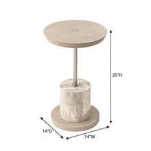 Lotus Bay Chairside Table - Sand