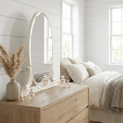 La Marisia Vanity Mirror - Creamy Pearl
