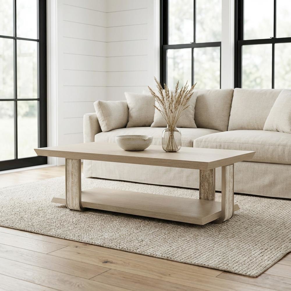 Lotus Bay Rectangular Cocktail Table - Sand