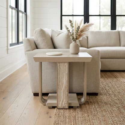 Lotus Bay End Table - Sand