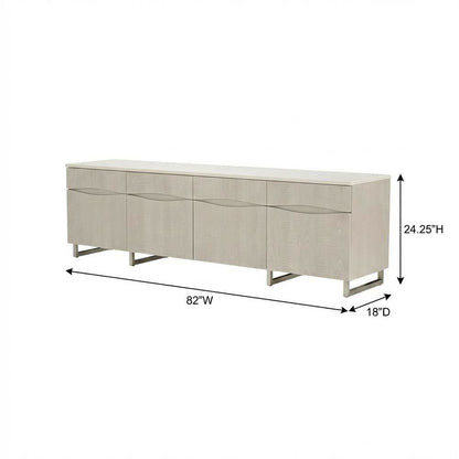 Marin Media Cabinet - Greige