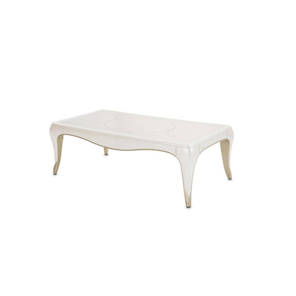London Place Rectangular Cocktail Table - Creamy Pearl