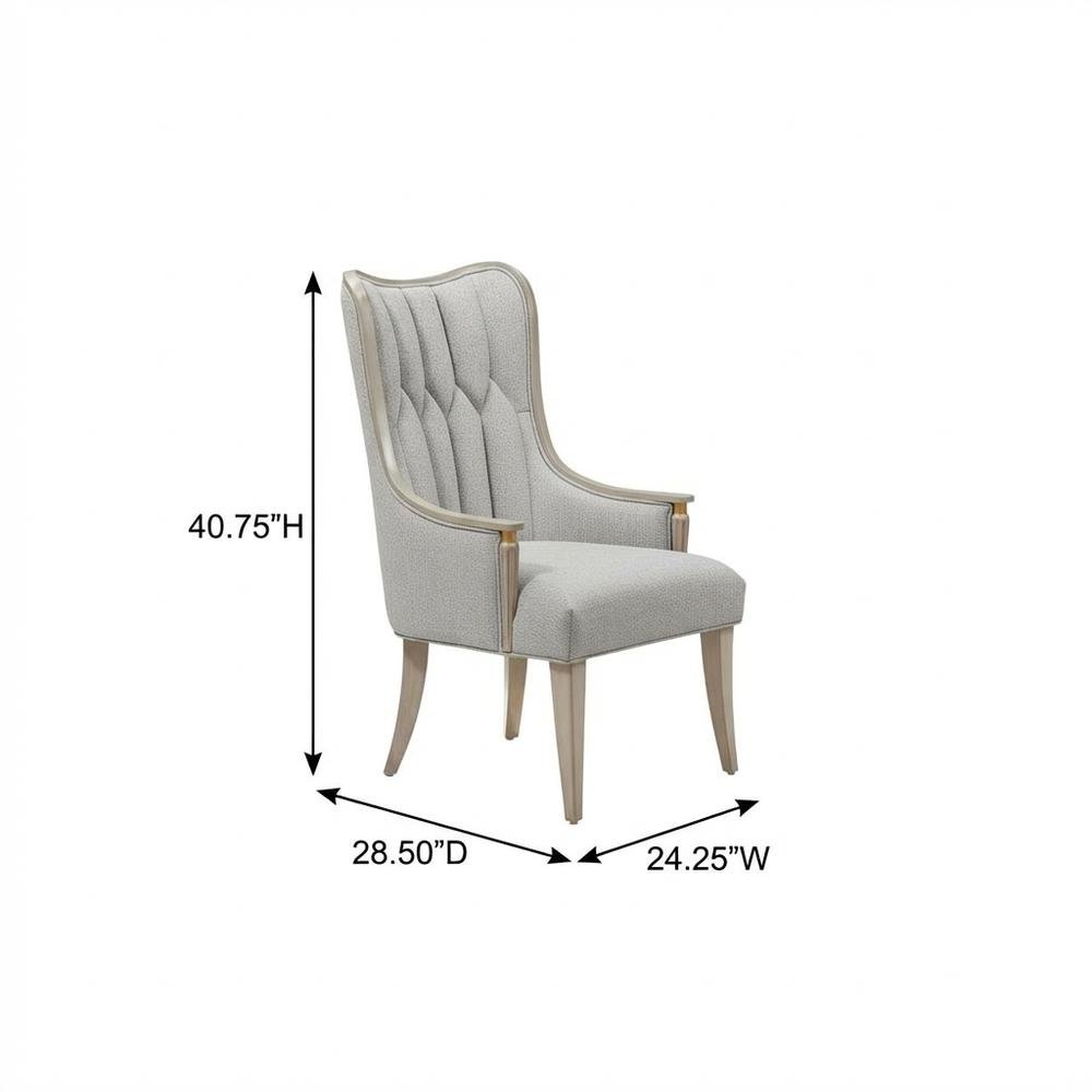 St. Charles Dining Arm Chair - Dove Gray Set of 2
