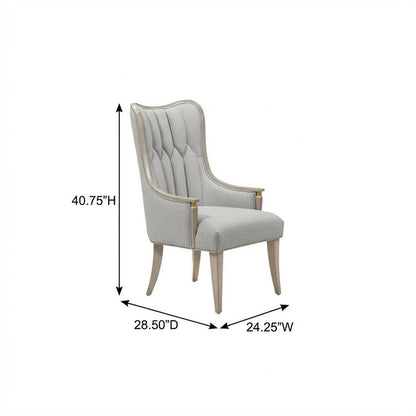 St. Charles Dining Arm Chair - Dove Gray Set of 2