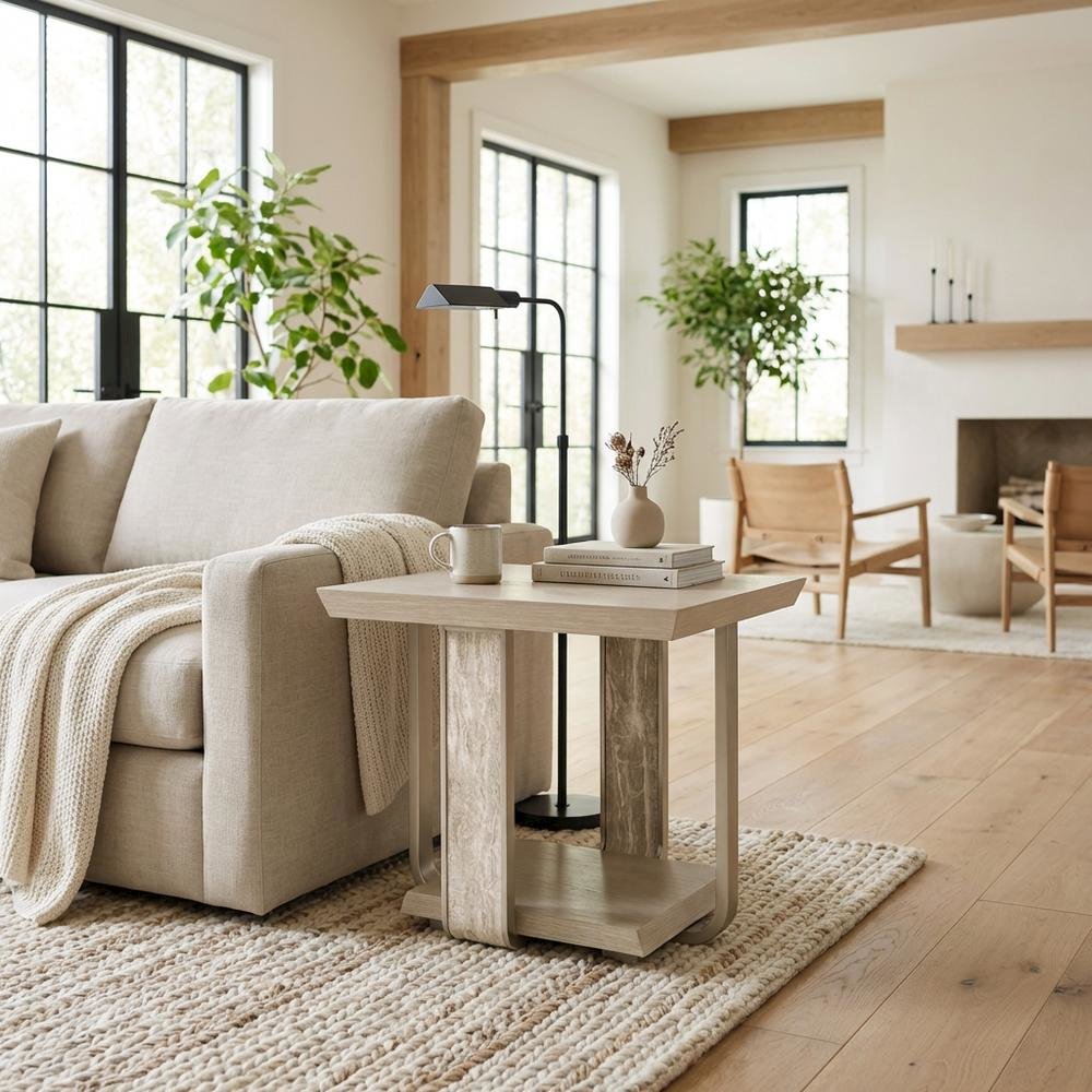 Lotus Bay End Table - Sand