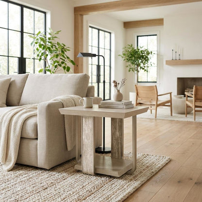 Lotus Bay End Table - Sand