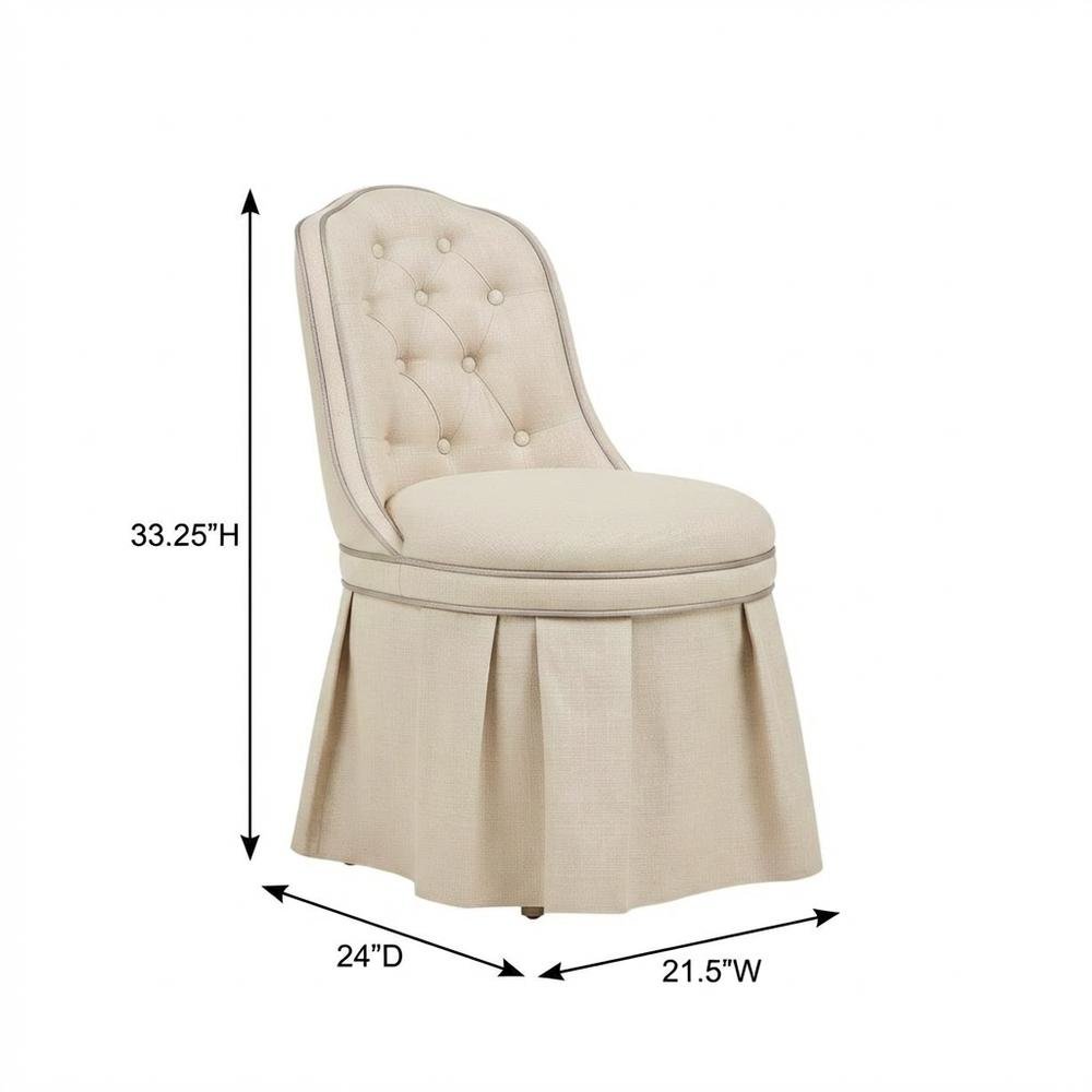 Villa Cherie Tufted Vanity Chair
