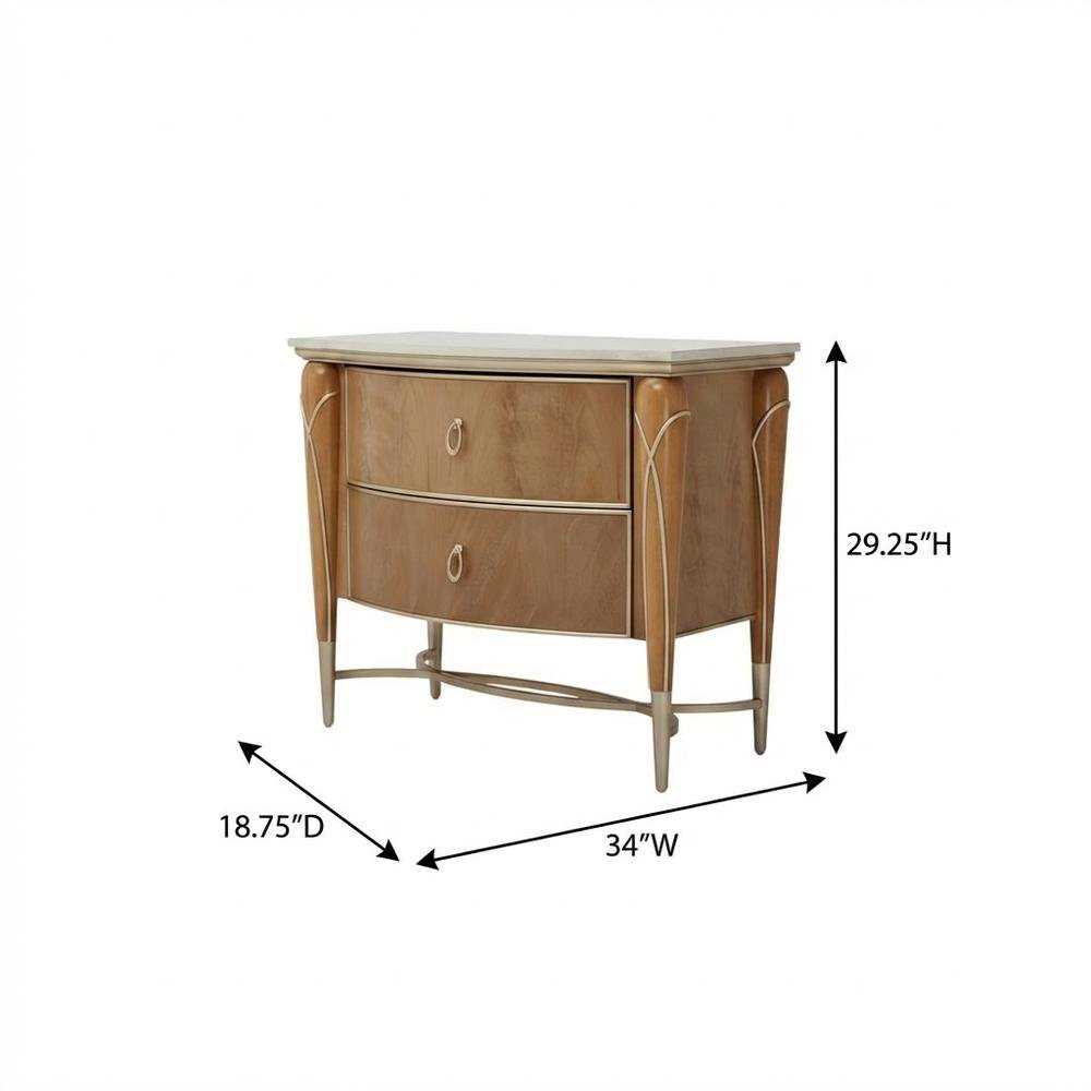 Villa Cherie Nightstand - Caramel
