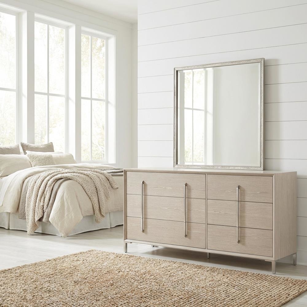 Lotus Bay Large Dresser with Mirror - Sand
