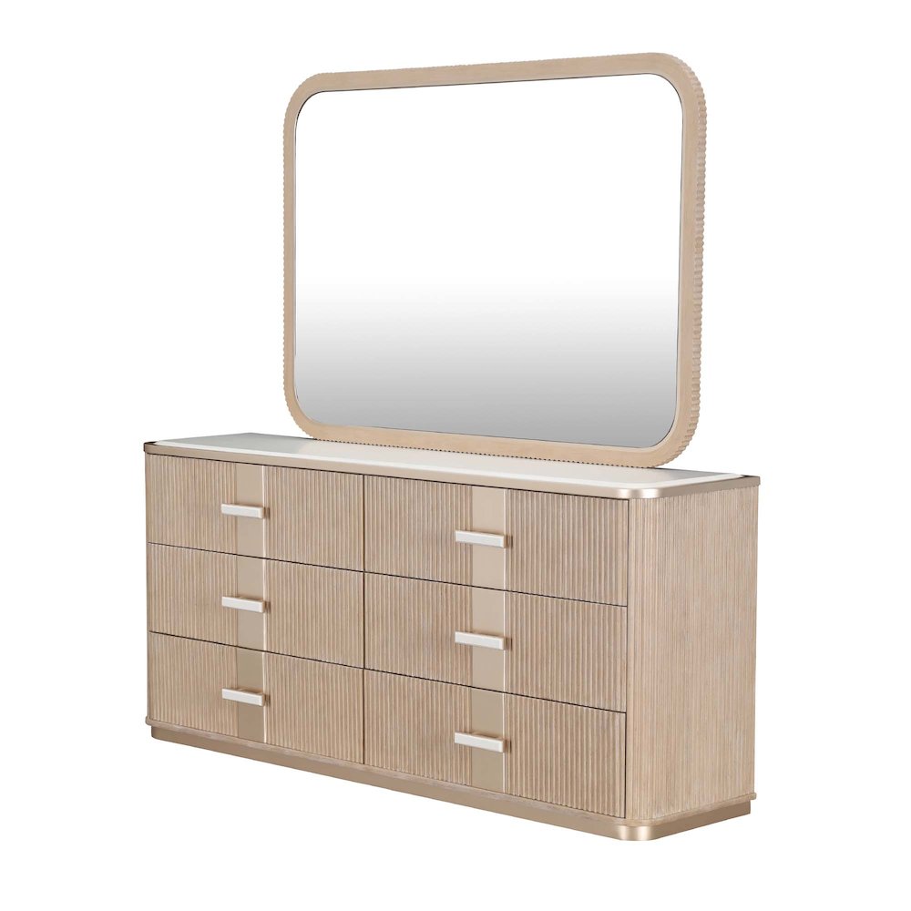 West Kensington Dresser with Mirror - Sea Salt Caramel