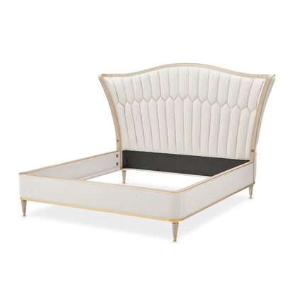 St. Charles Eastern King Upholstered Bed - Dove Gray