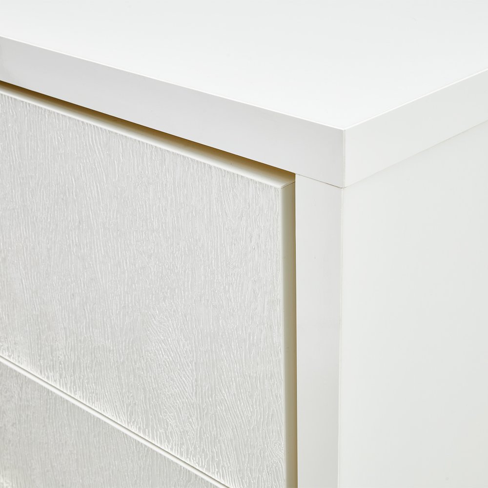 Palm Gate 6-Drawer Chest - Cloud White