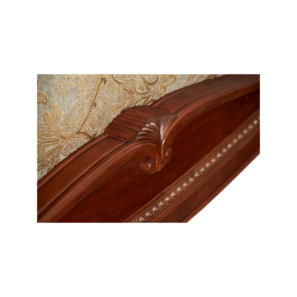 Cortina Queen Sleigh Bed - Honey Walnut