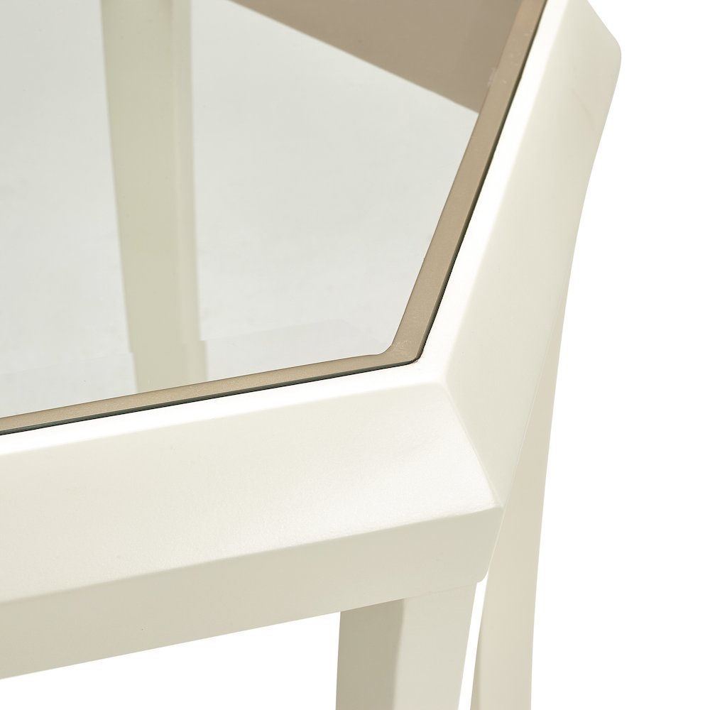 La Rachelle Hexagon Accent Table - Champagne