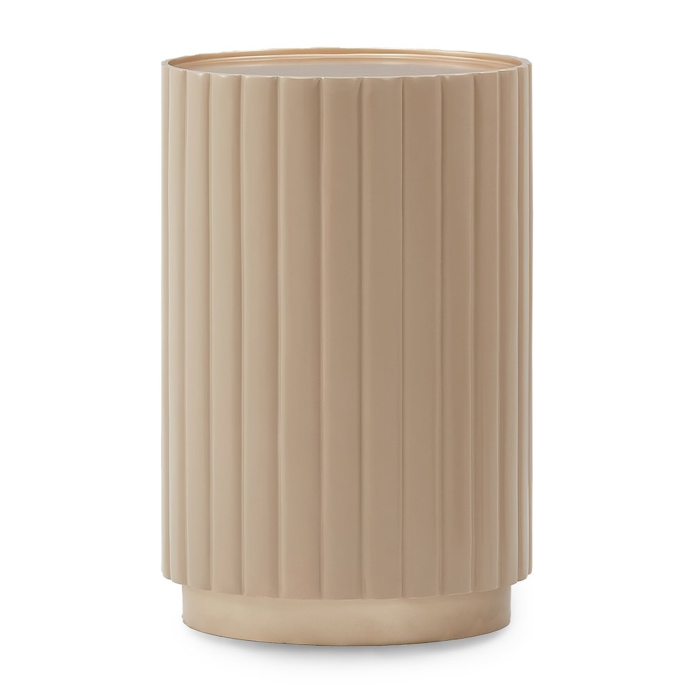 Malibu Crest Round Chairside Table - Chardonnay