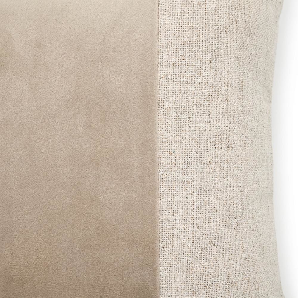 Moonbeam Baldwin 21" Square Pieced Pillow, Set of 2 - Dove