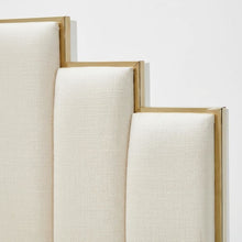 Palm Gate Eastern King Upholstered Bed - Cloud White