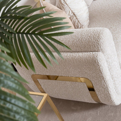 Savannah Breeze Mansion Sofa - Cashmere/Bright Gold
