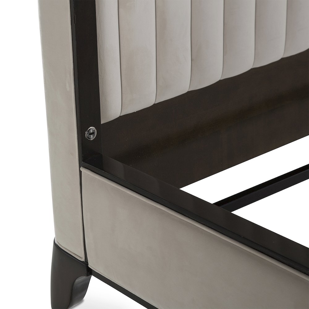 Paris Chic Cal. King Channel Tufted Panel Bed - Espresso