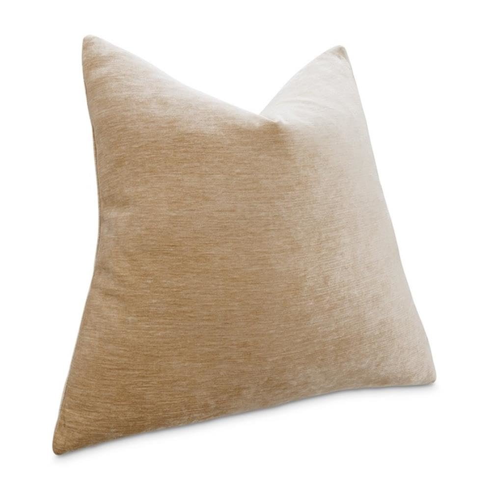 The Smith 20" Square Chenille Pillow, Set of 2 - Camel