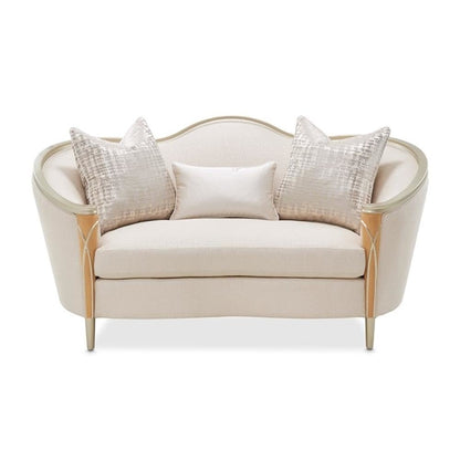 Villa Cherie Loveseat - Pearl/Caramel