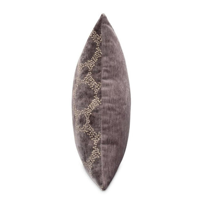 Moonbeam Heritage 19" Square Chenille Pillow, Set of 2 - Charcoal
