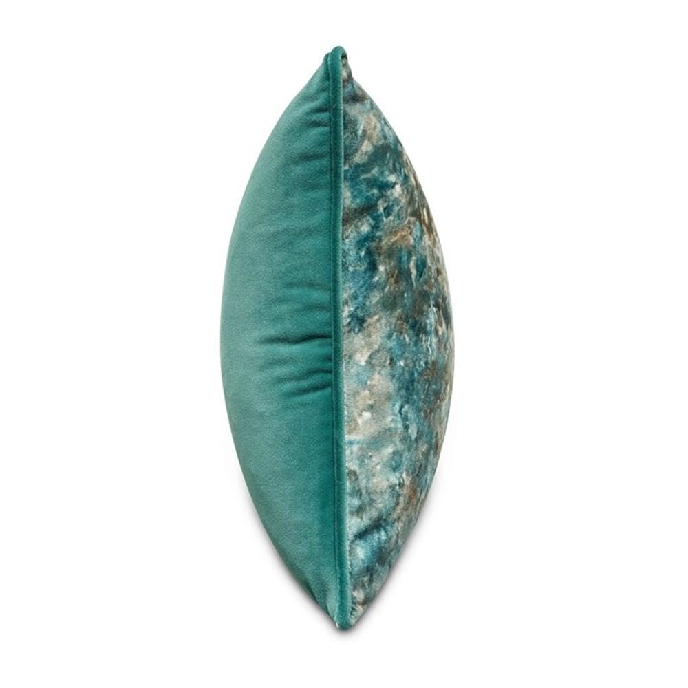 Renue Tatum 13" x 24" Velvet Throw Pillow, Set of 2 - Juniper Teal