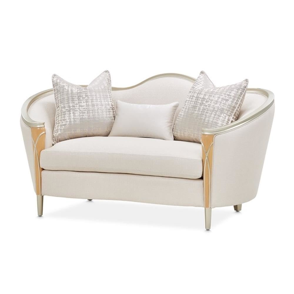 Villa Cherie Loveseat - Pearl/Caramel