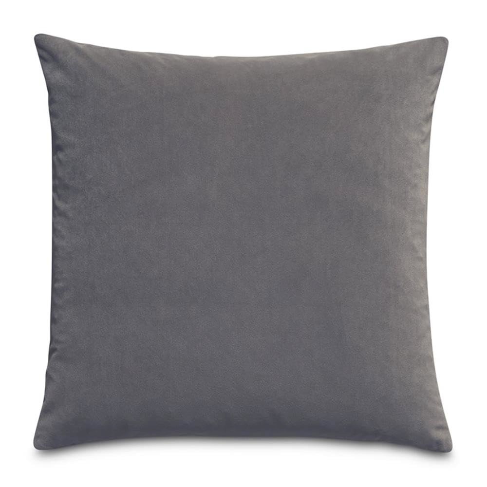 Gemma 21" Velvet Throw Pillow, Set of 2 - Dove