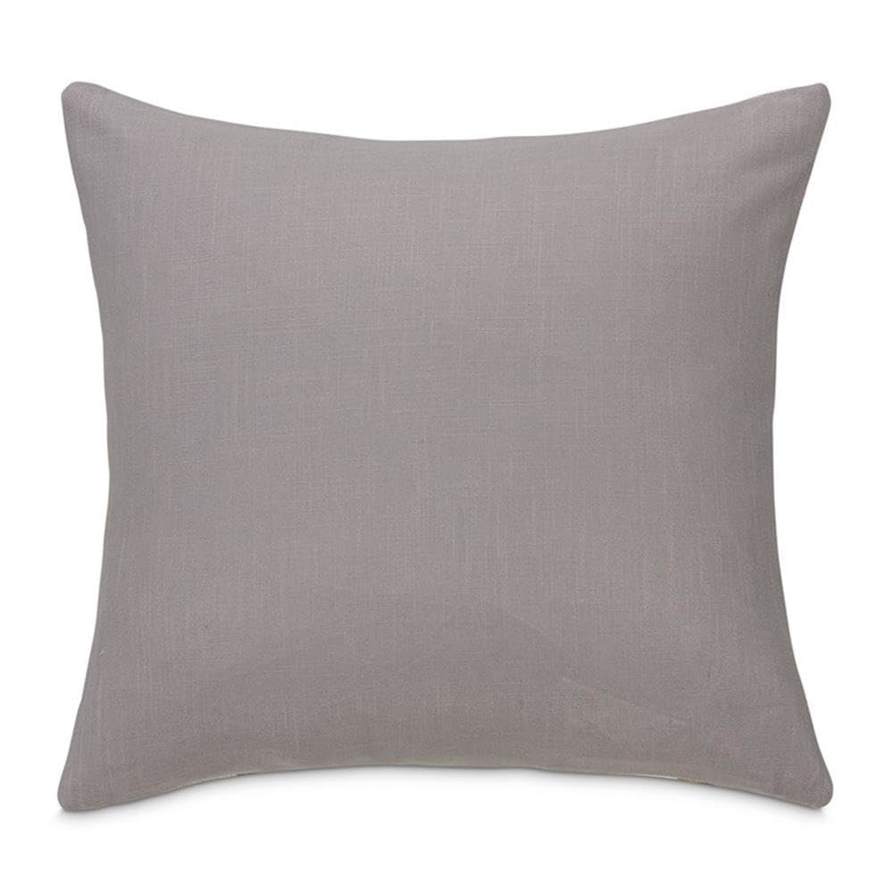 Serenade Knox 20" Square Chenille Pillow, Set of 2 - Gray/Citrine
