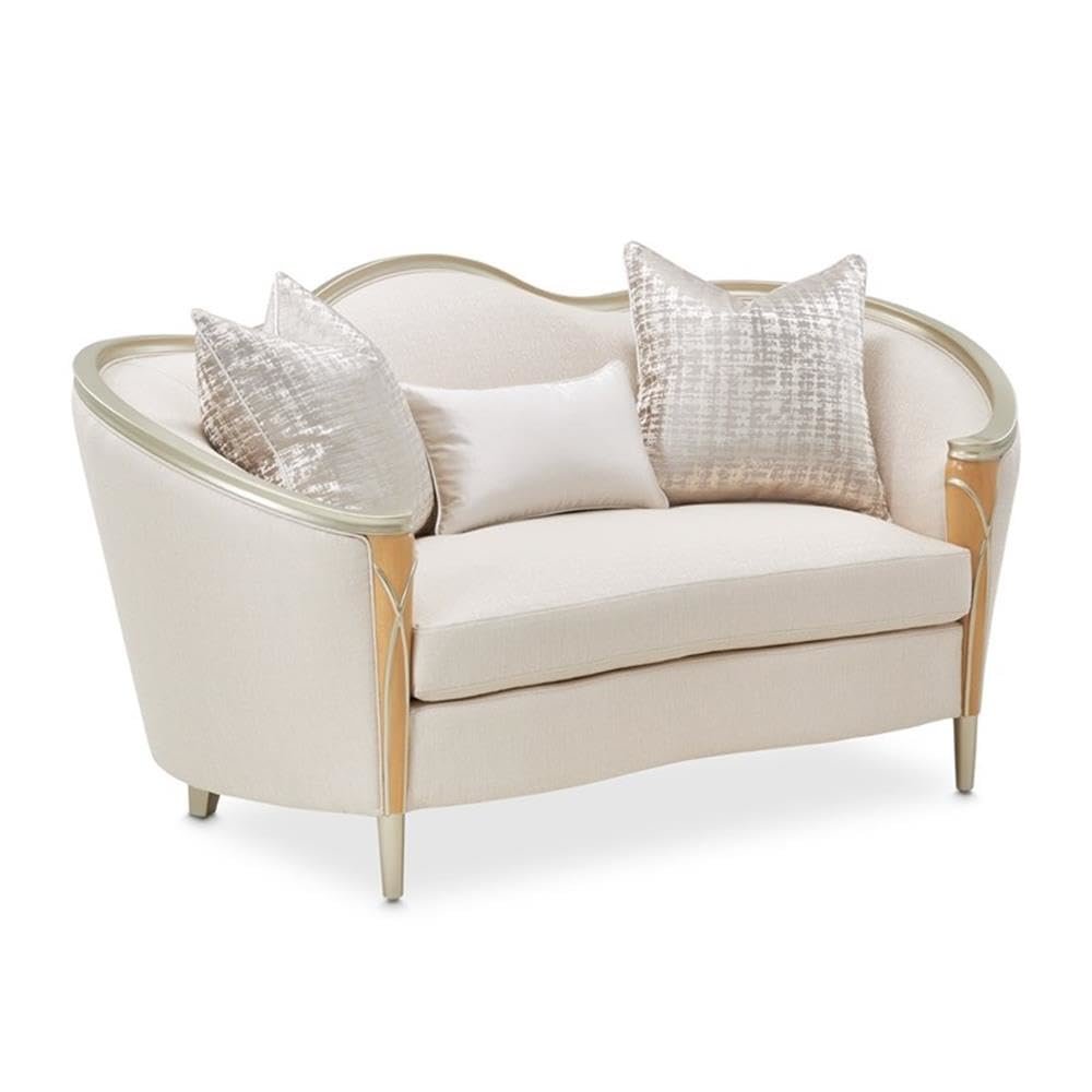 Villa Cherie Loveseat - Pearl/Caramel