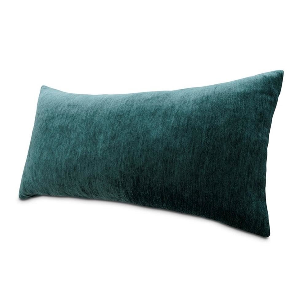 The Smith 13"x24" Oblong Chenille Pillow, Set of 2 - Teal