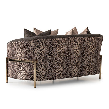 Lisbon Loveseat - Onyx/Gold